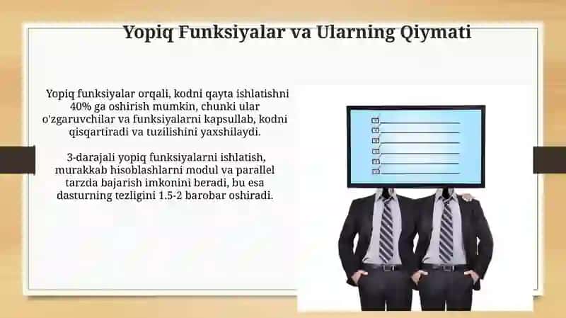 Tom yopmalari va ularga qoʼyilgan talablar 4