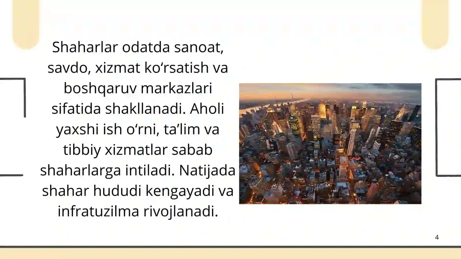Urbanizatsiya: aholining shaharlarga ko‘chish sabablari va oqibatlari 4