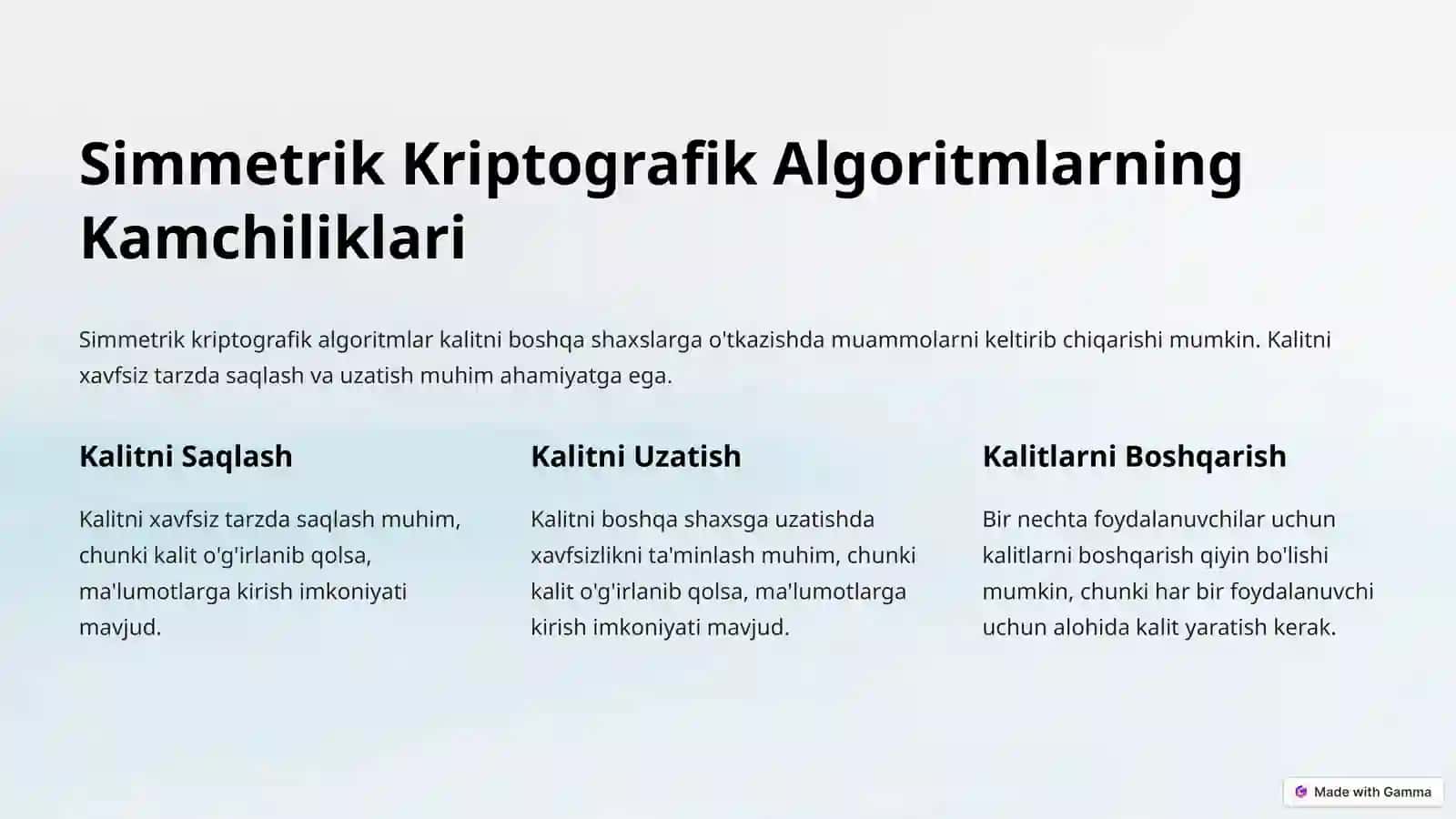 Simmetrik Kriptografik Algoritmlar 4
