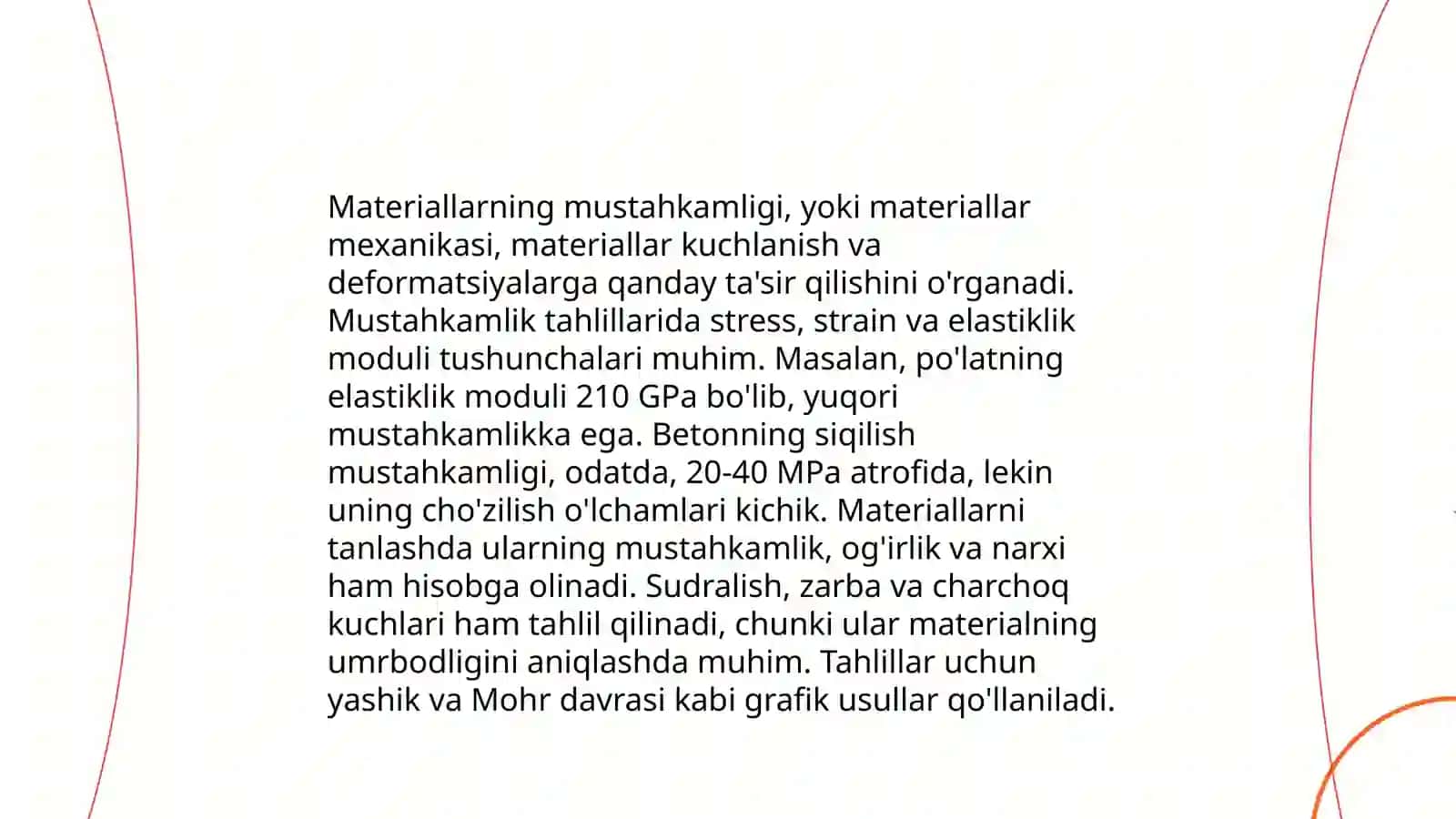 Siljishga ishlaydigan konstruksiyalarning Amaliy hisobi 4