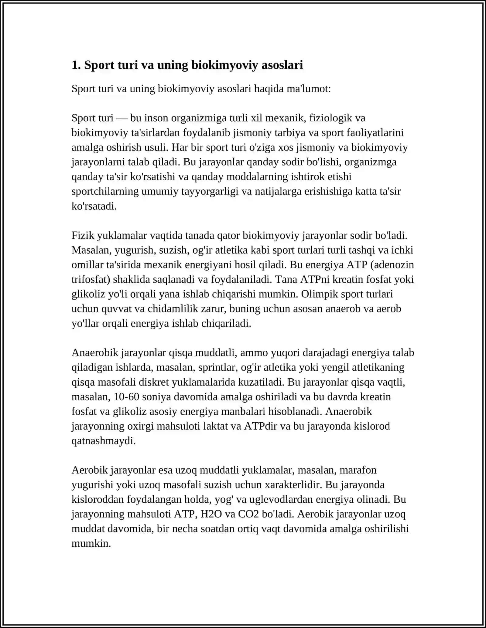 TANLAB OLINGAN SPORT TURLARIGA BIOKIMYOVIY XARAKTERISTIKA 4