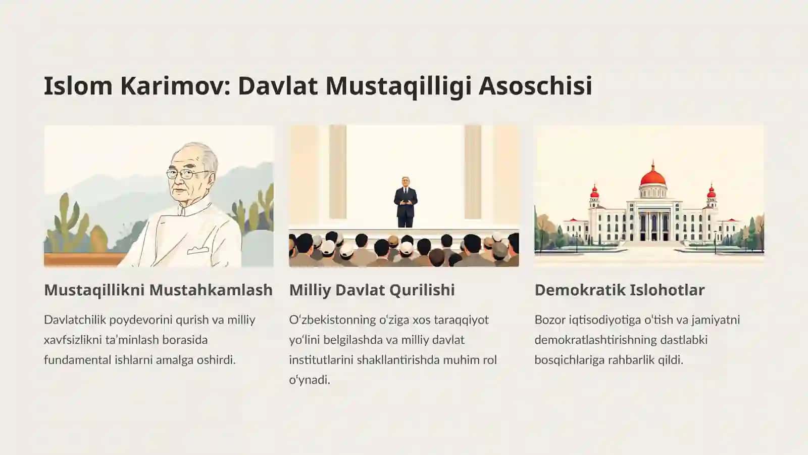 Mustaqil O‘zbekiston Respublikasi: Tarixiy Yo‘l va Milliy Taraqqiyot 4