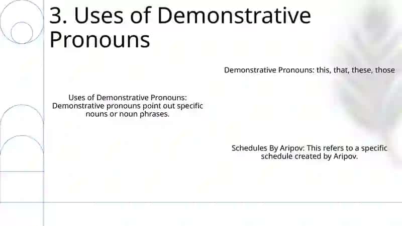 Demonstrative Pronouns 4
