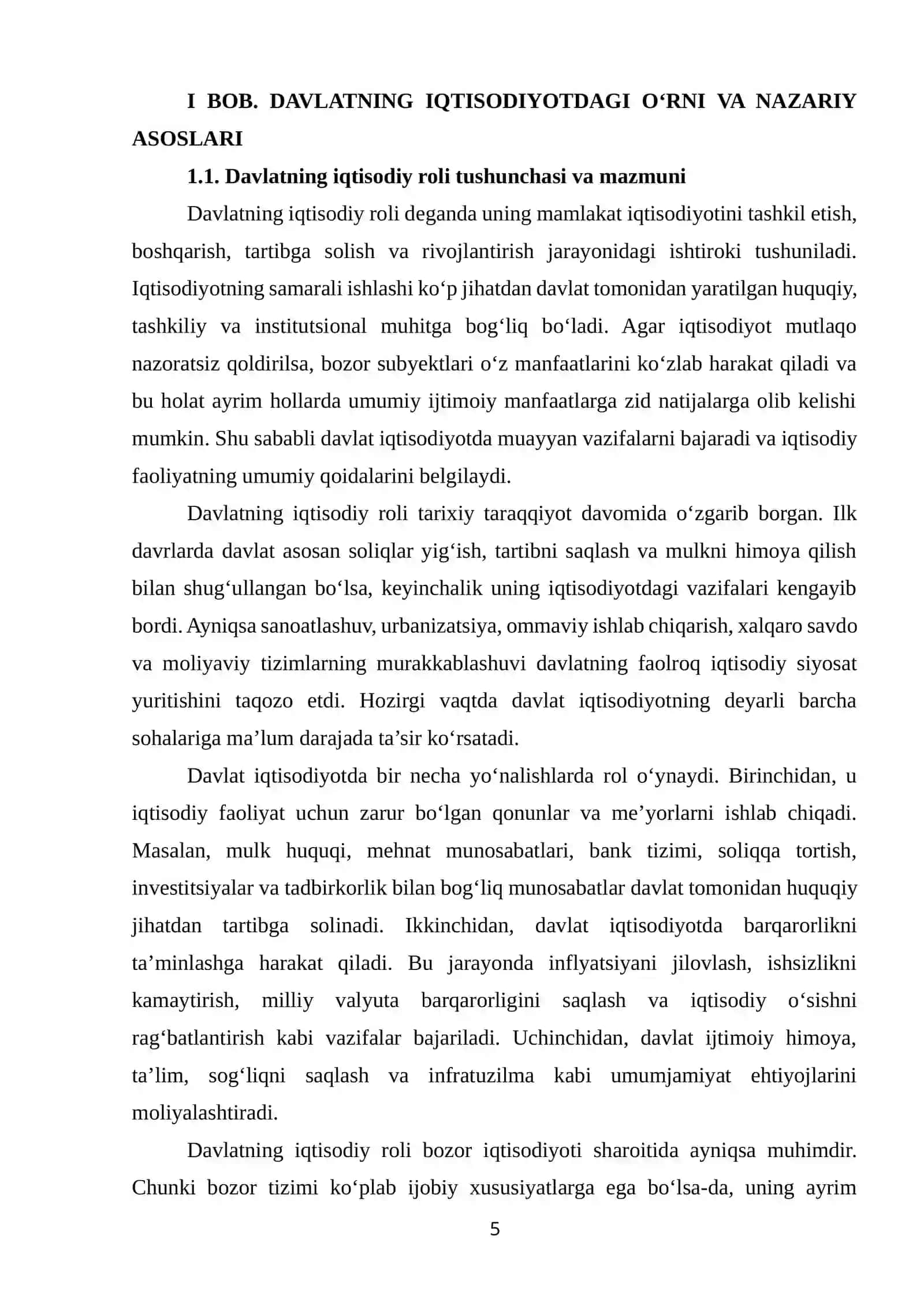 DAVLATNING IQTISODIY RO‘LI VA VAZIFALARI 4