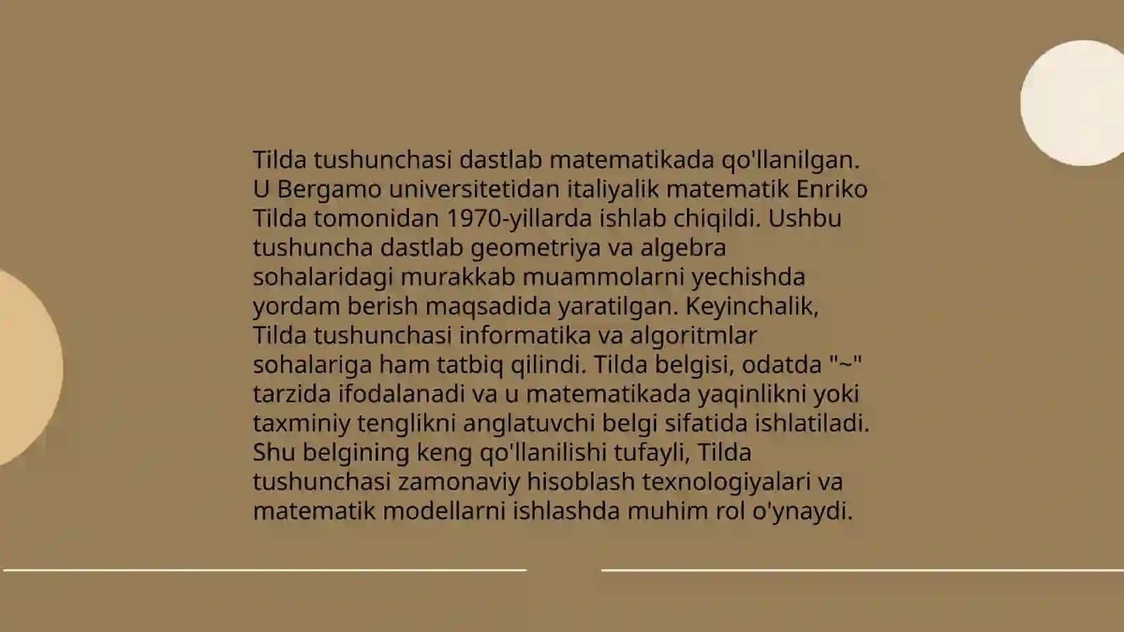 Tilda tip tushunchasi 4