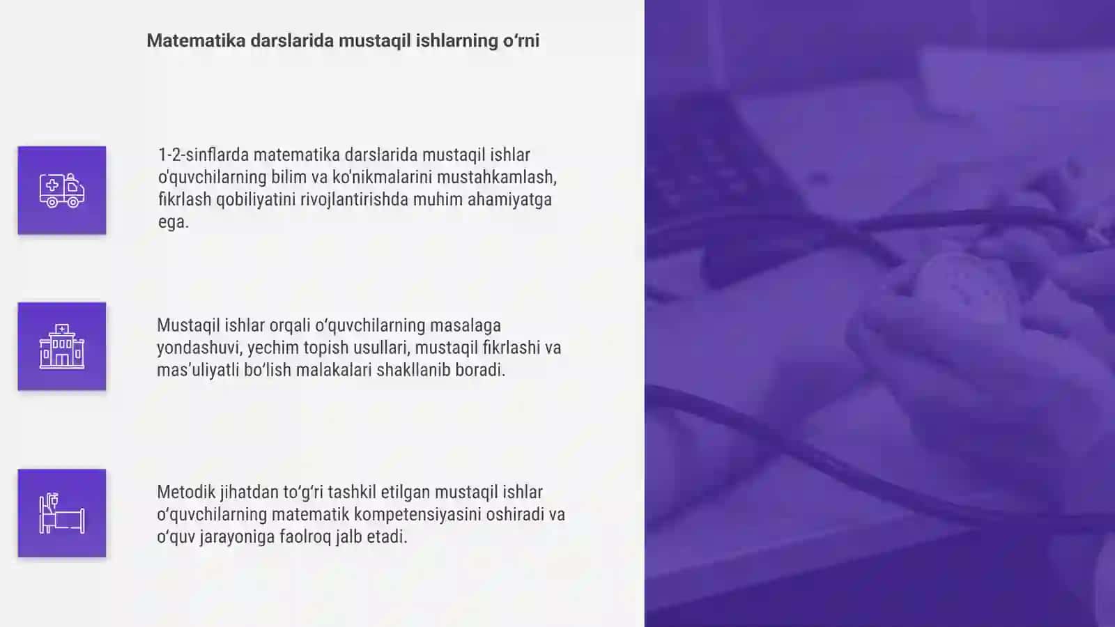 1-2-sinflarda matematika darslarida mustaqil ishlarini tashkil qilish metodikasi 4