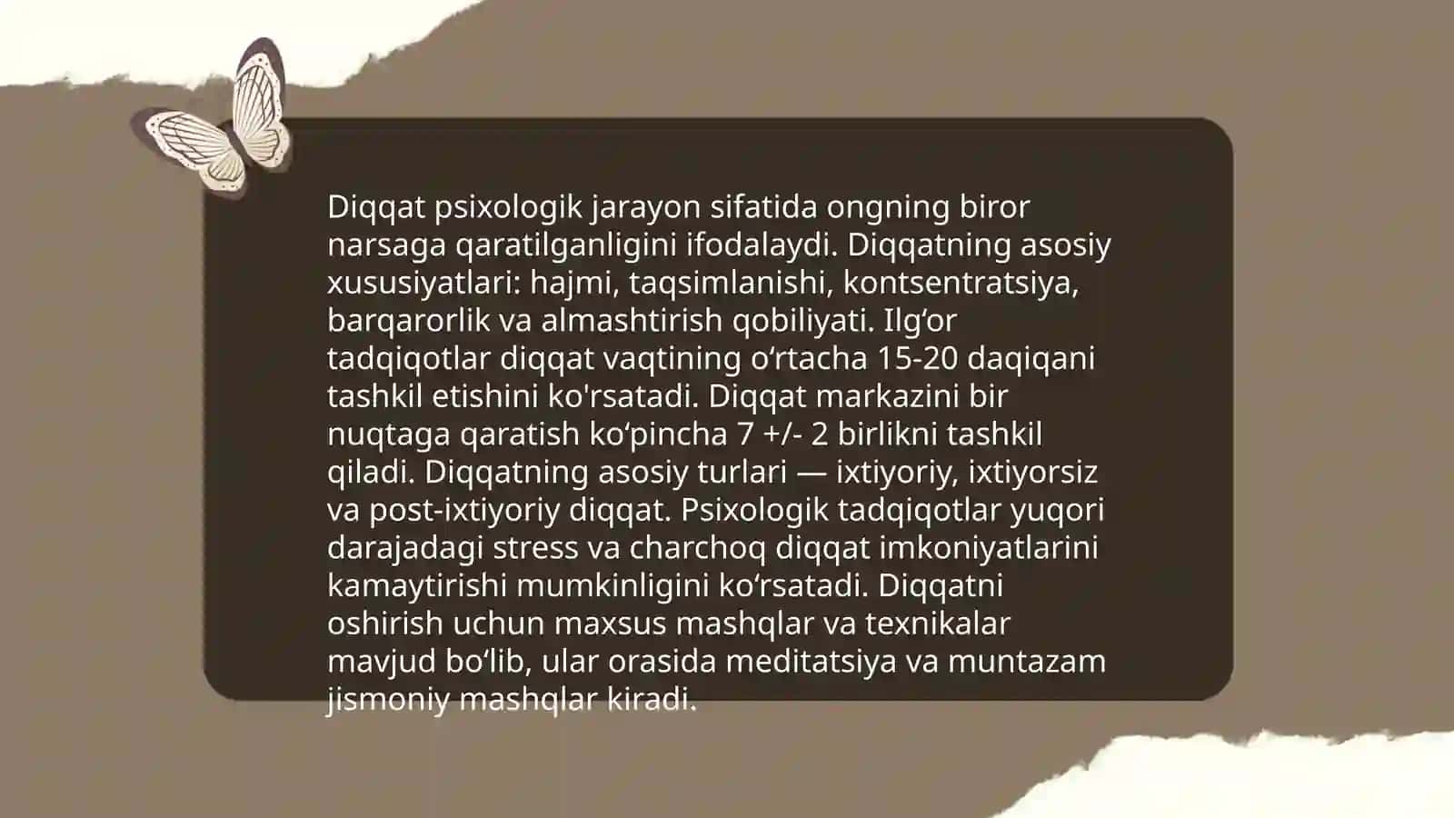Diqqatning ta'rifi va mohiyati 4