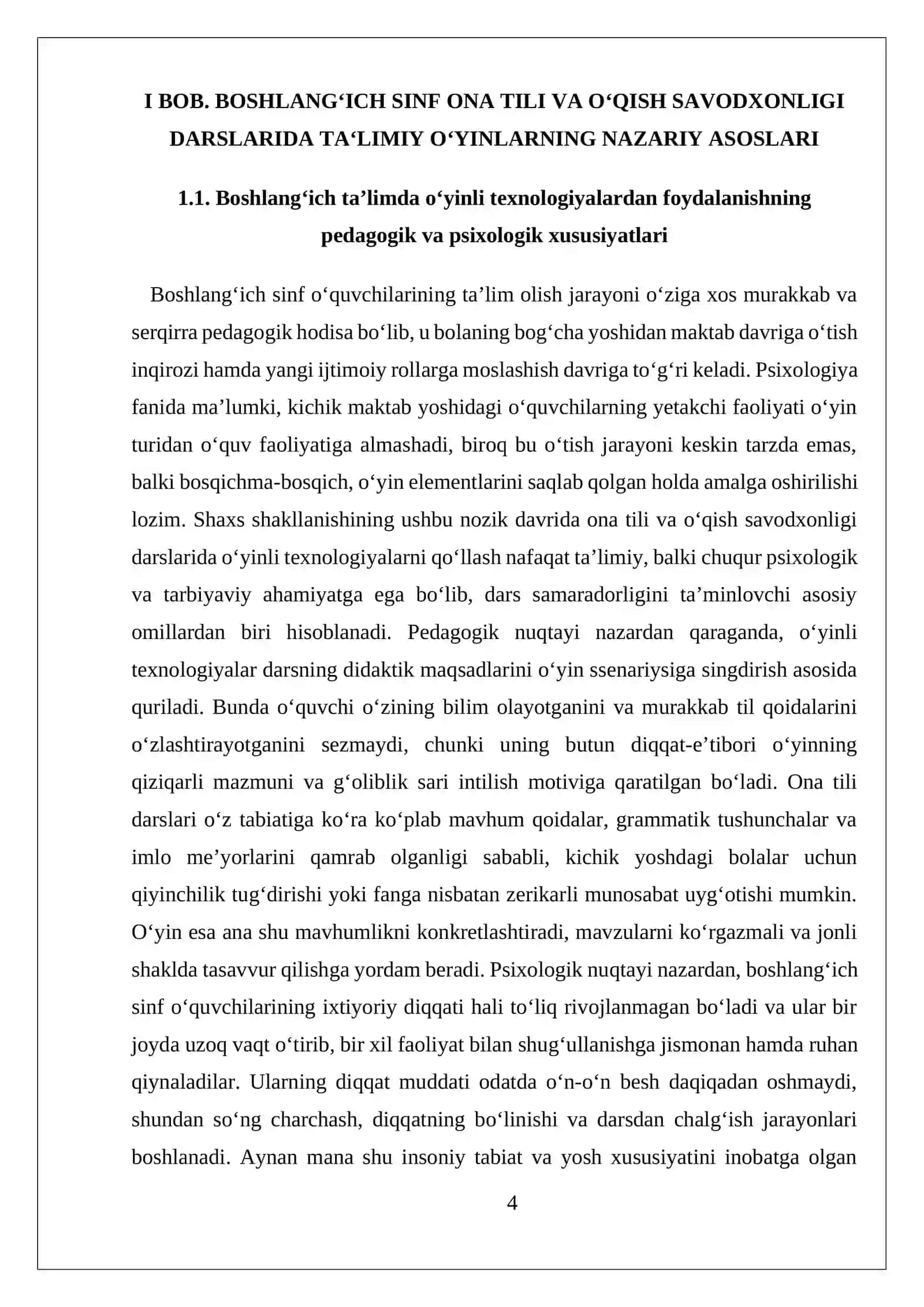 ONA TILI OQISH SAVODXONLIGI DARSDA TA'LIMIY OYINLARDAN FOYDALANISH 4