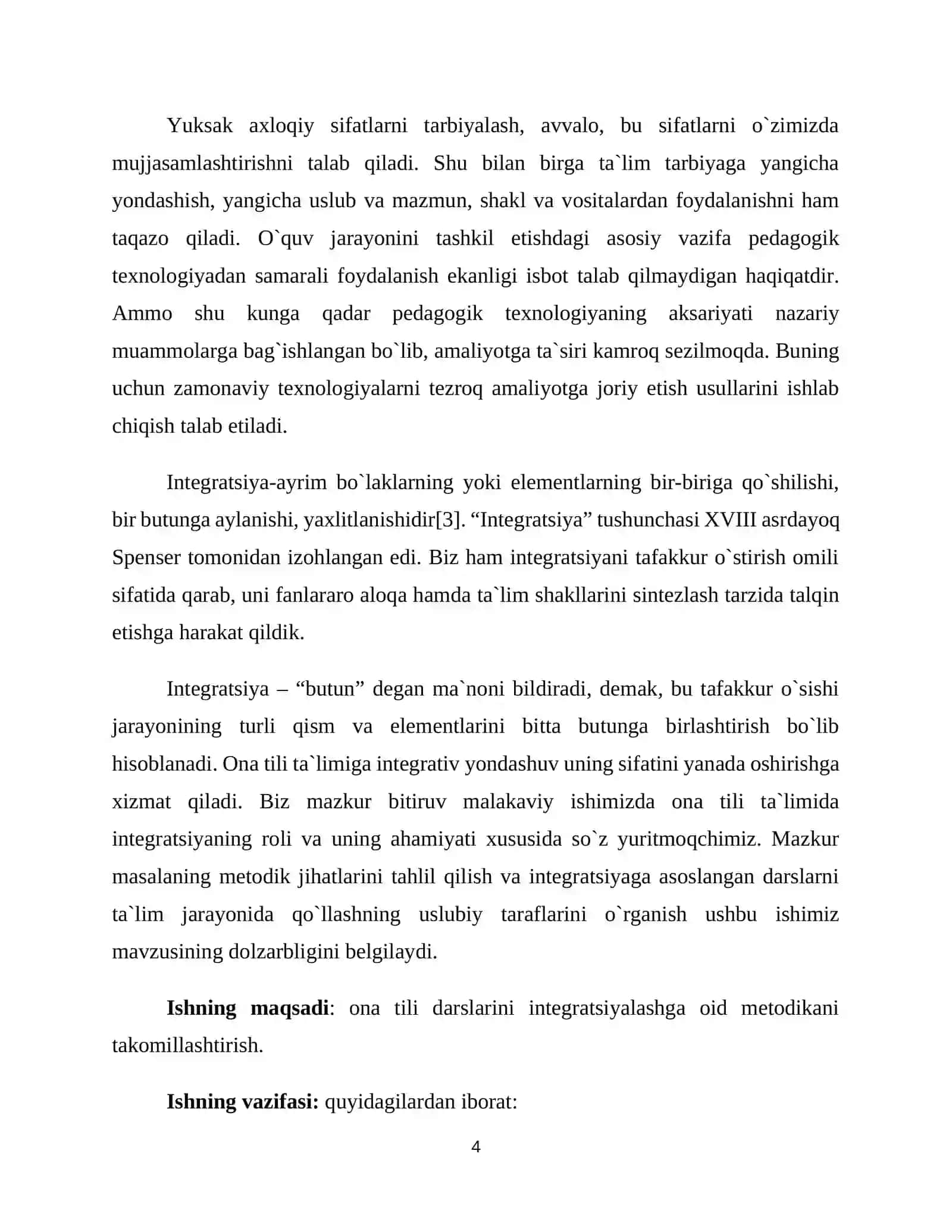 Ona tili o`qitishda integrativ yondashuvning ilmiy-metodik asoslari 4