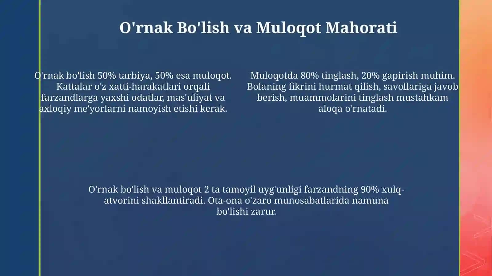 Go'zal tarbiya tamoyillari 4