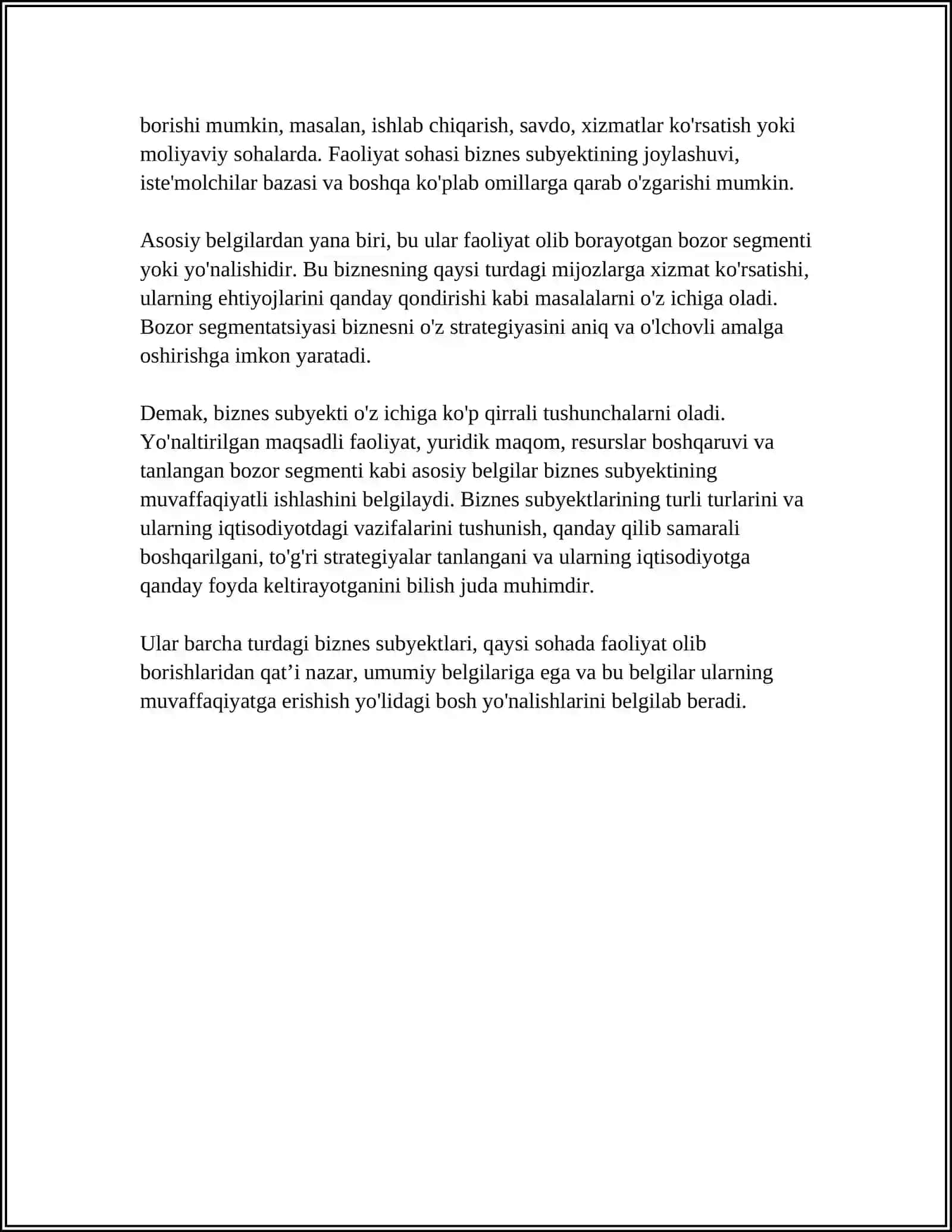 Biznes Subyektlari va Ularning Turlari 4