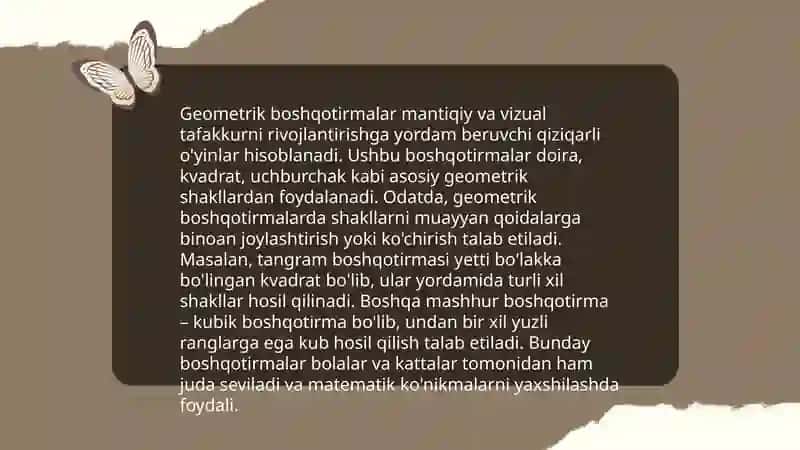 Matematik boshqotirmalar 4