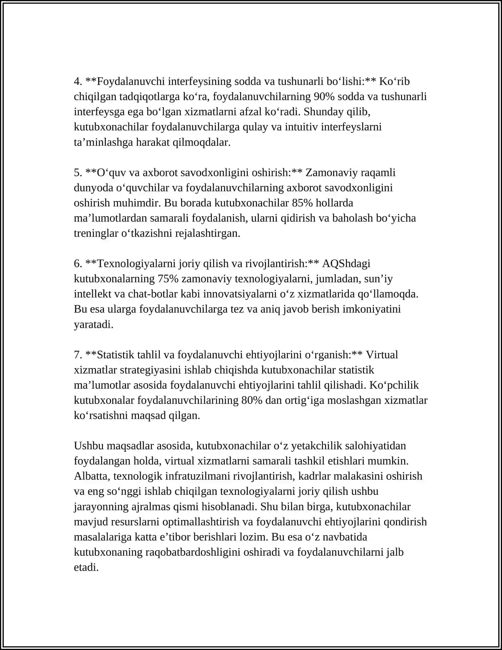 KUTUBXONACHINING VERTUAL XIZMATLAR KOʻRSATISHDAGI YETAKCHI ROʻLI 4