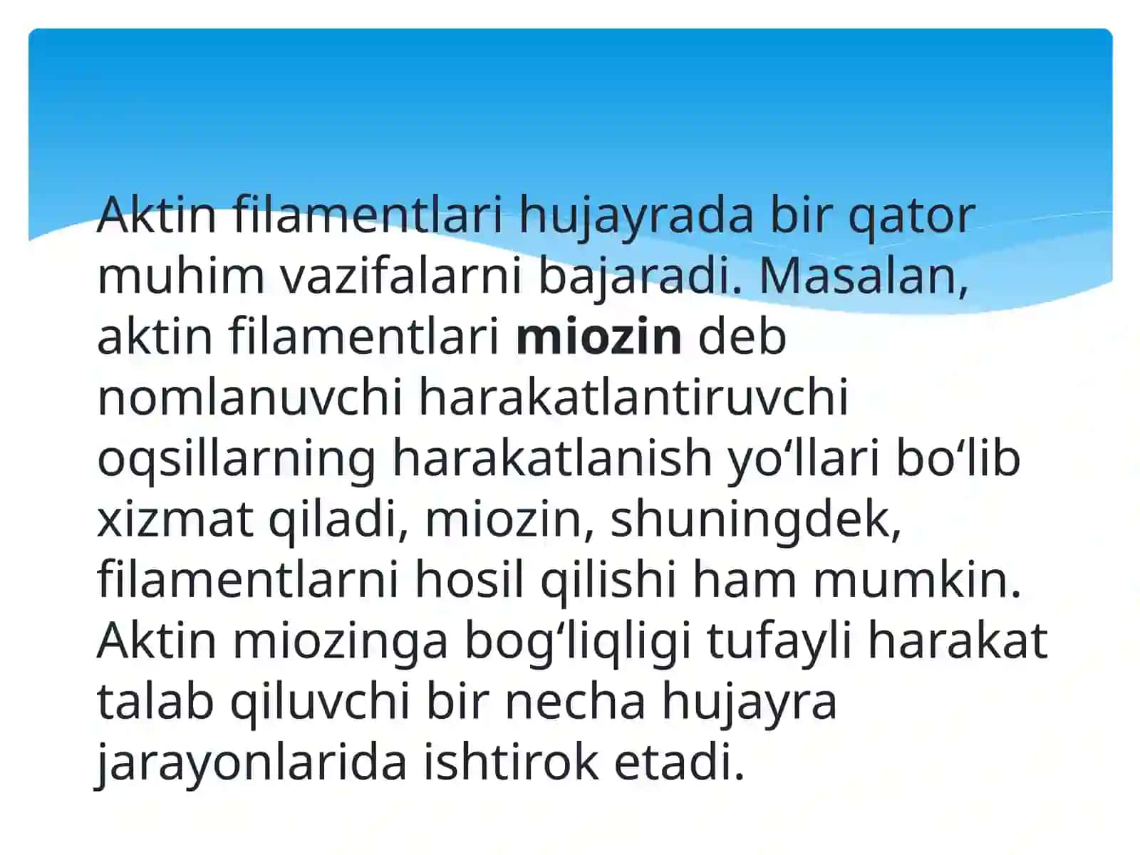 Hujayra sitoskletining strukturaviy va funksional tashkil etilishi 4