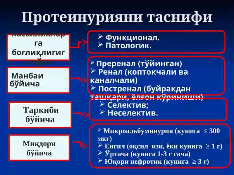Сийдик чўкмасидаги ўзгаришлар билан кечадиган касалликларниқиёсийташҳислаш 4