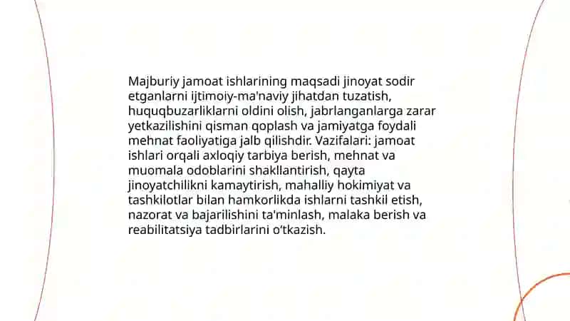 Majburiy jamoat ishlari 4