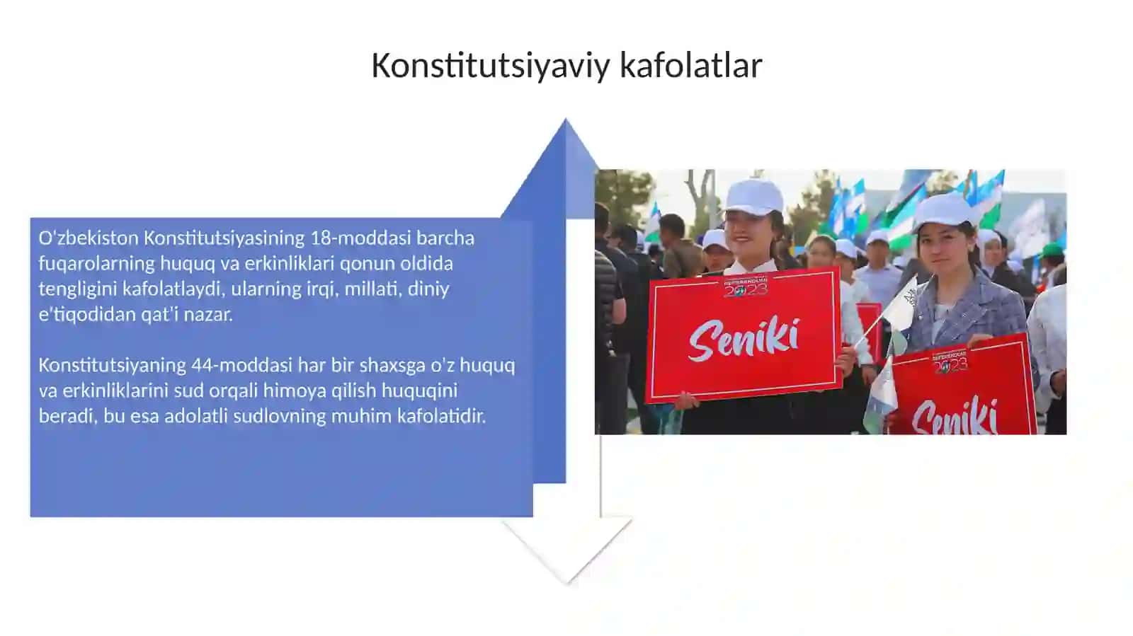 O'zbekistonda inson huquqlari va erkinliklari kafolatining yaratilishi 4