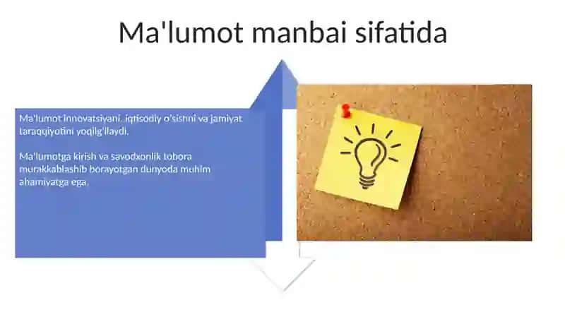 Ma'lumotning jamiyatdagi oʻrni va ahamiyati 4