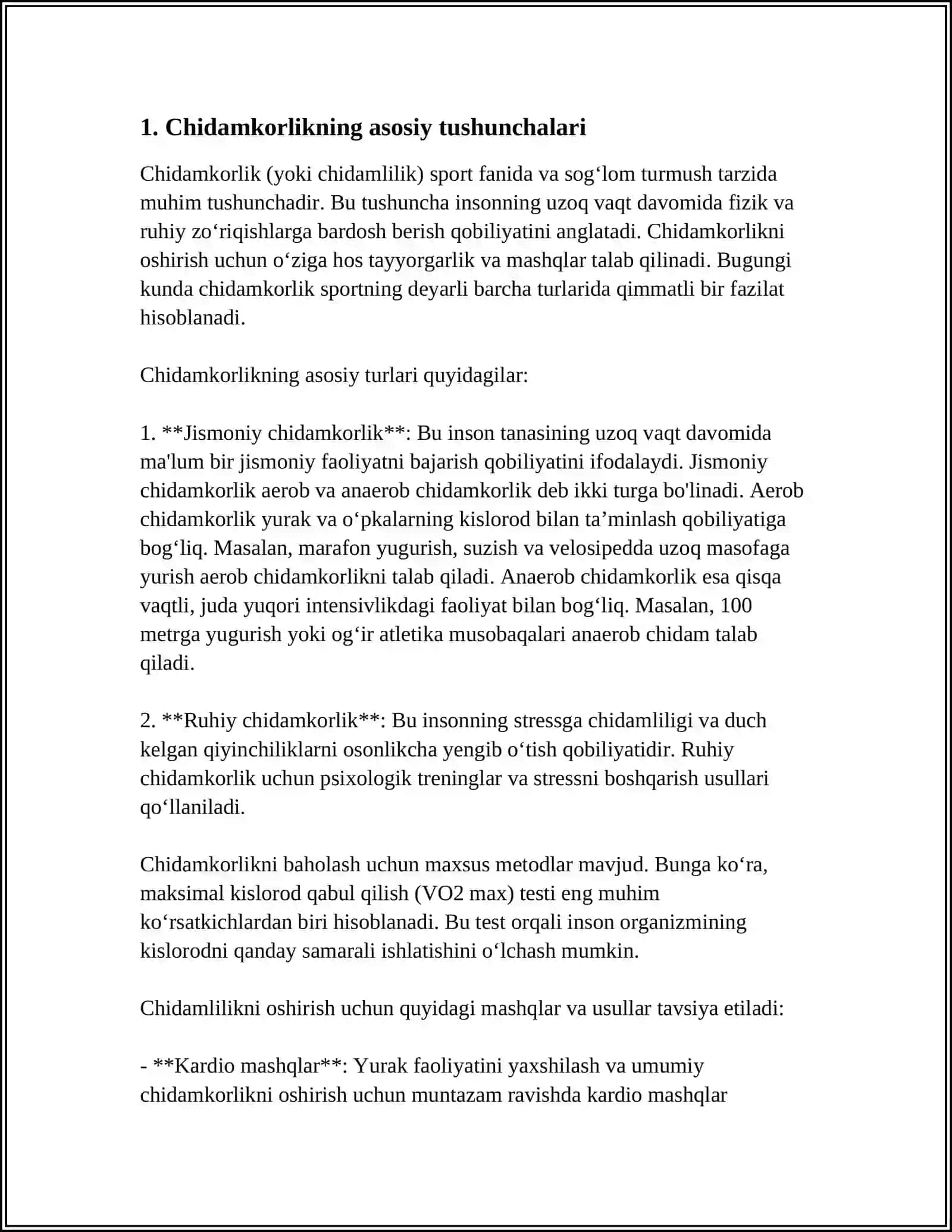 TRENAJORLARDA (CHIDAMKOR KUCH) JISMONIY SIFATINI RIVOJLANTIRISH 4
