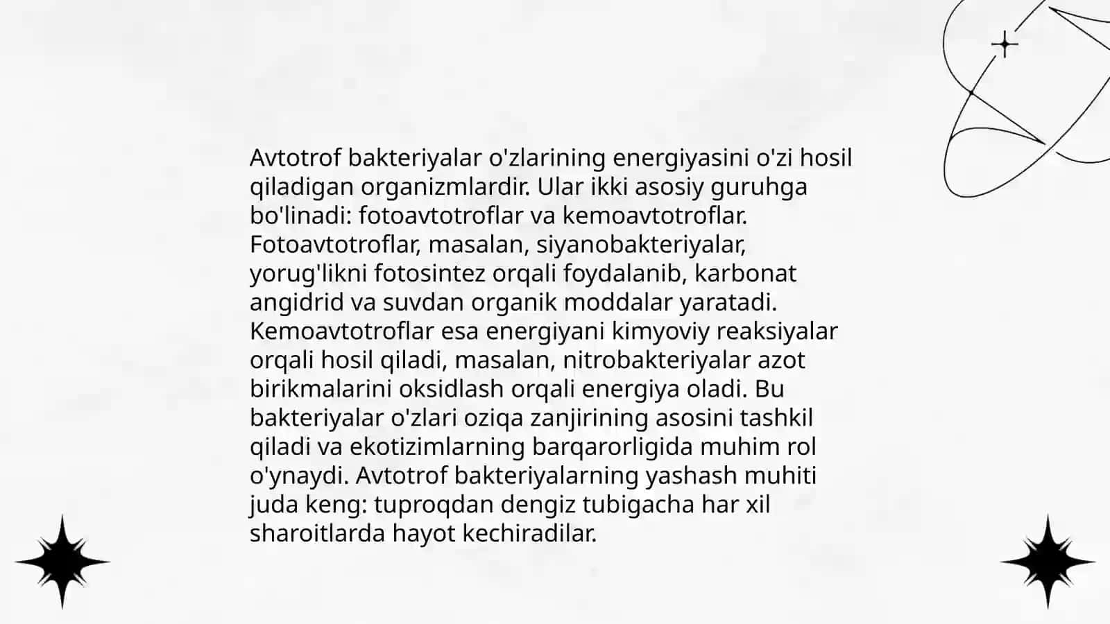 Bakteriyalarning oziqlanishi 4