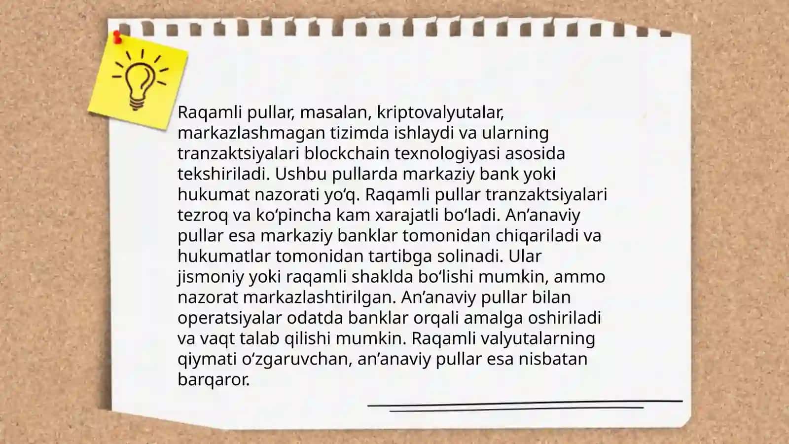 RAQAMLI NAXT PULLAR VA ULARNING IQTISODIY O'RNI VA AHAMIYATI 4