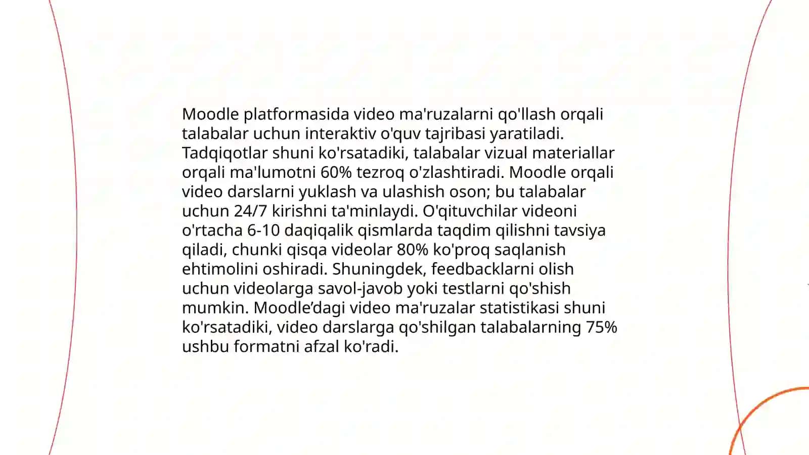 Moodleda interaktiv ma’ruzalarni mustaqil bajarish 4