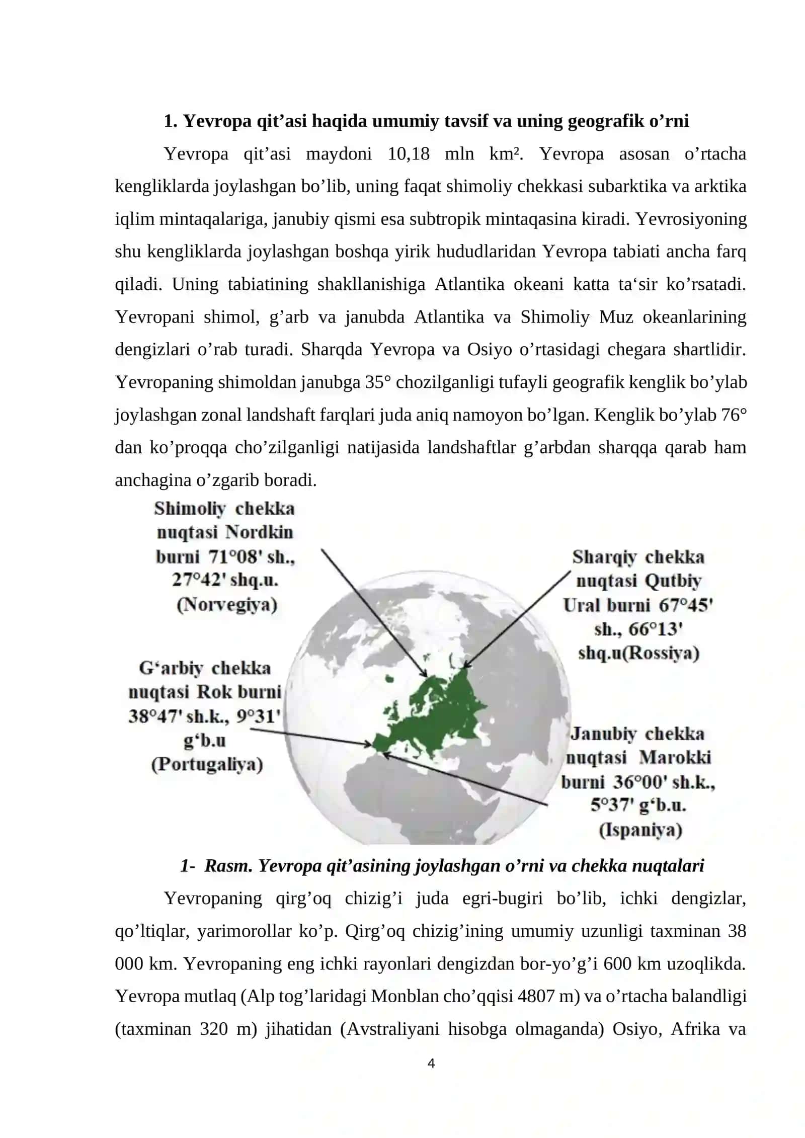 YEVROPANING GEOLOGIK TUZILISHI, TEKTONIKASI, RELYEFI VA FOYDALI QAZILMALARI 4