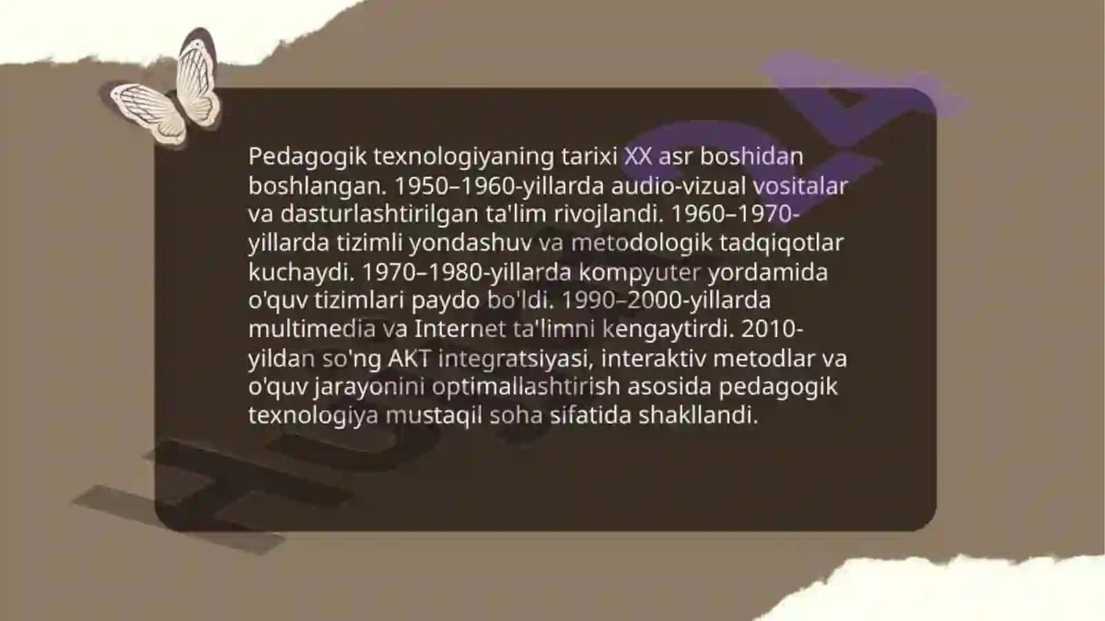 Pеdаgоgik tехnоlоgiya pеdаgоgikаning mustаqil sоhаsi sifаtidа 4