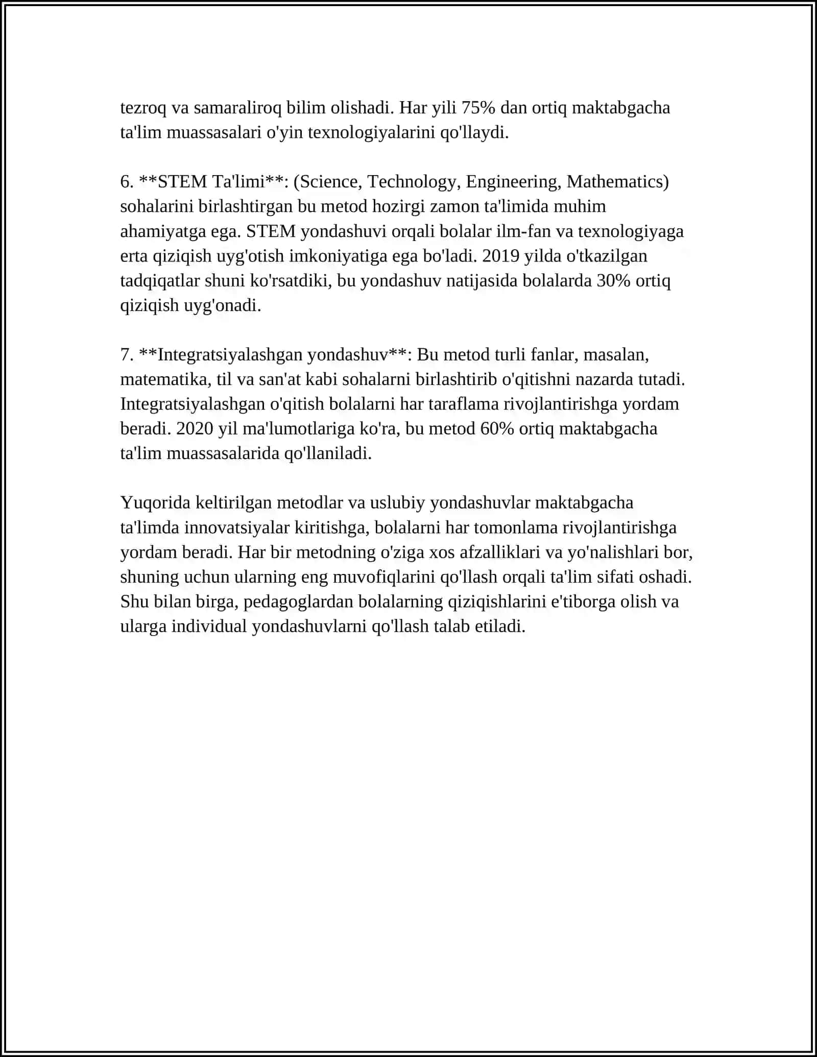 Maktabgacha ta'limda yangi pedagogik metodlar 4