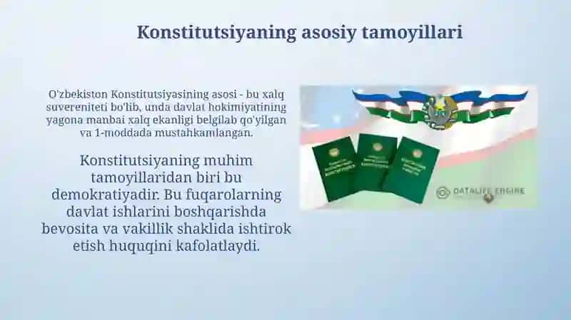 O'zbekiston Respublikasi Konstitutsiyasining qabul qilinishi va uning tarixiy ahamiyati 4