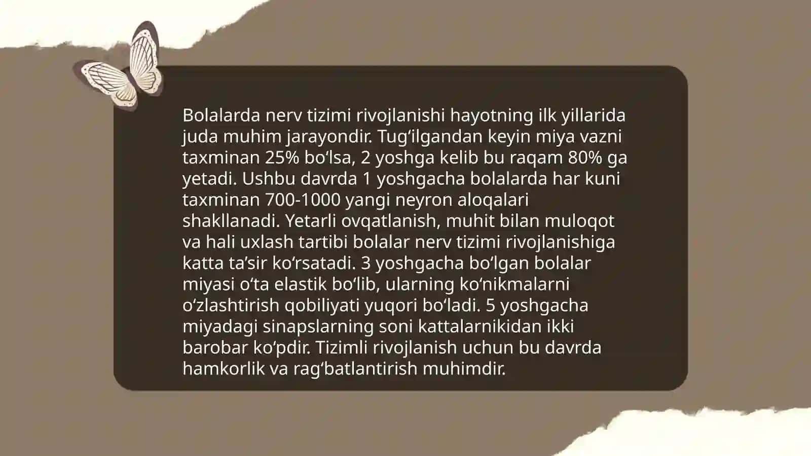 Nerv tizimining yoshga doir umumiy fiziologiyasi va gigiyenasi 4