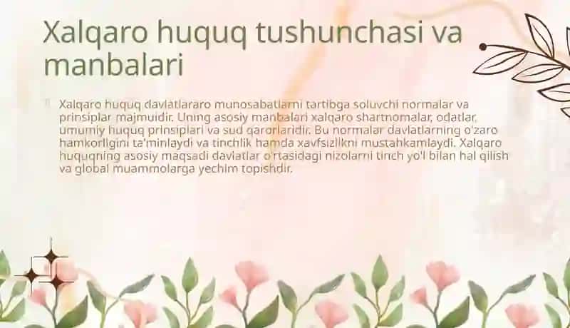 Xalqaro huquq normalarini milliy qonunchilikka impelmentatsiya qilish 4