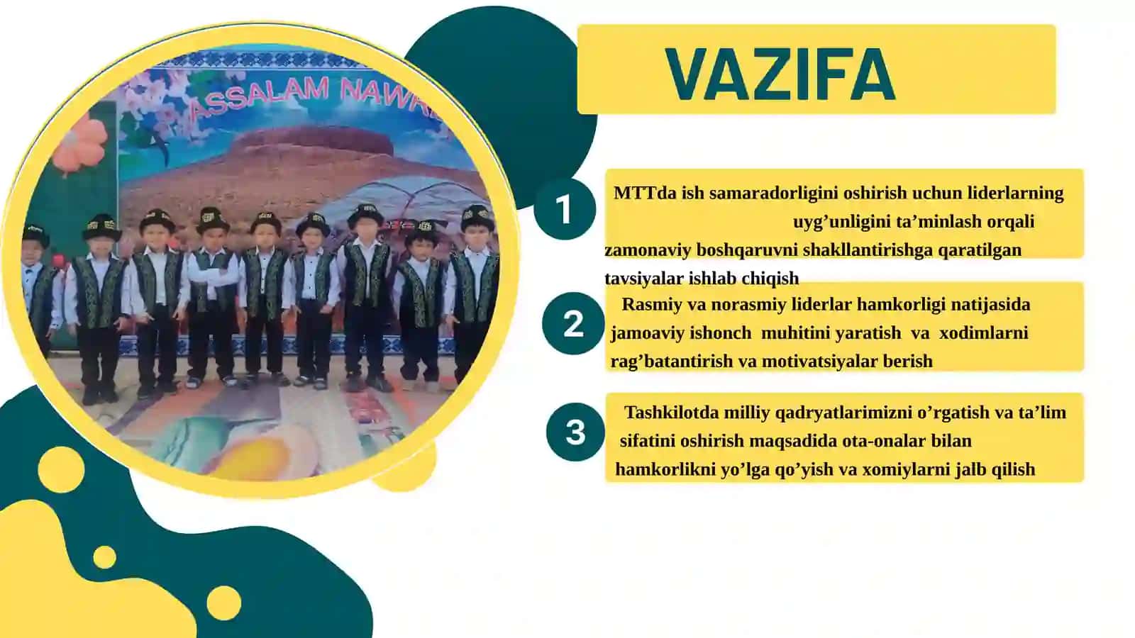 MAKTABGACHA TAʼLIM TASHKILOTLARI DIREKTOR VA MUTAXASSISLARINI QAYTA TAYYORLASH VA ULARNING MALAKASINI OSHIRISH INSTITUTI 4