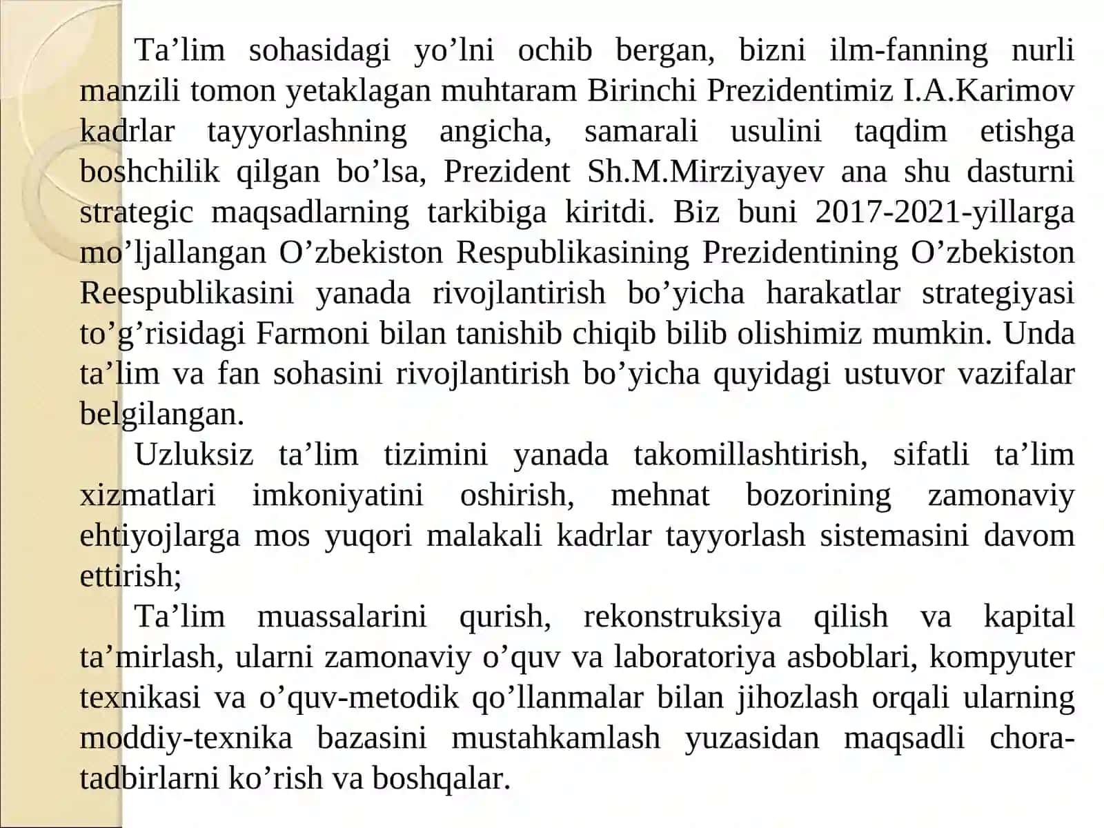DETERMINANTLAR VA ULARNING TADBIG'I 4
