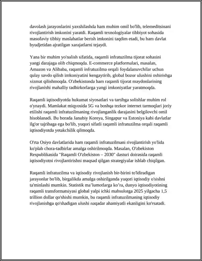 Raqamli infratuzilma va iqtisodiy rivojlanish 4