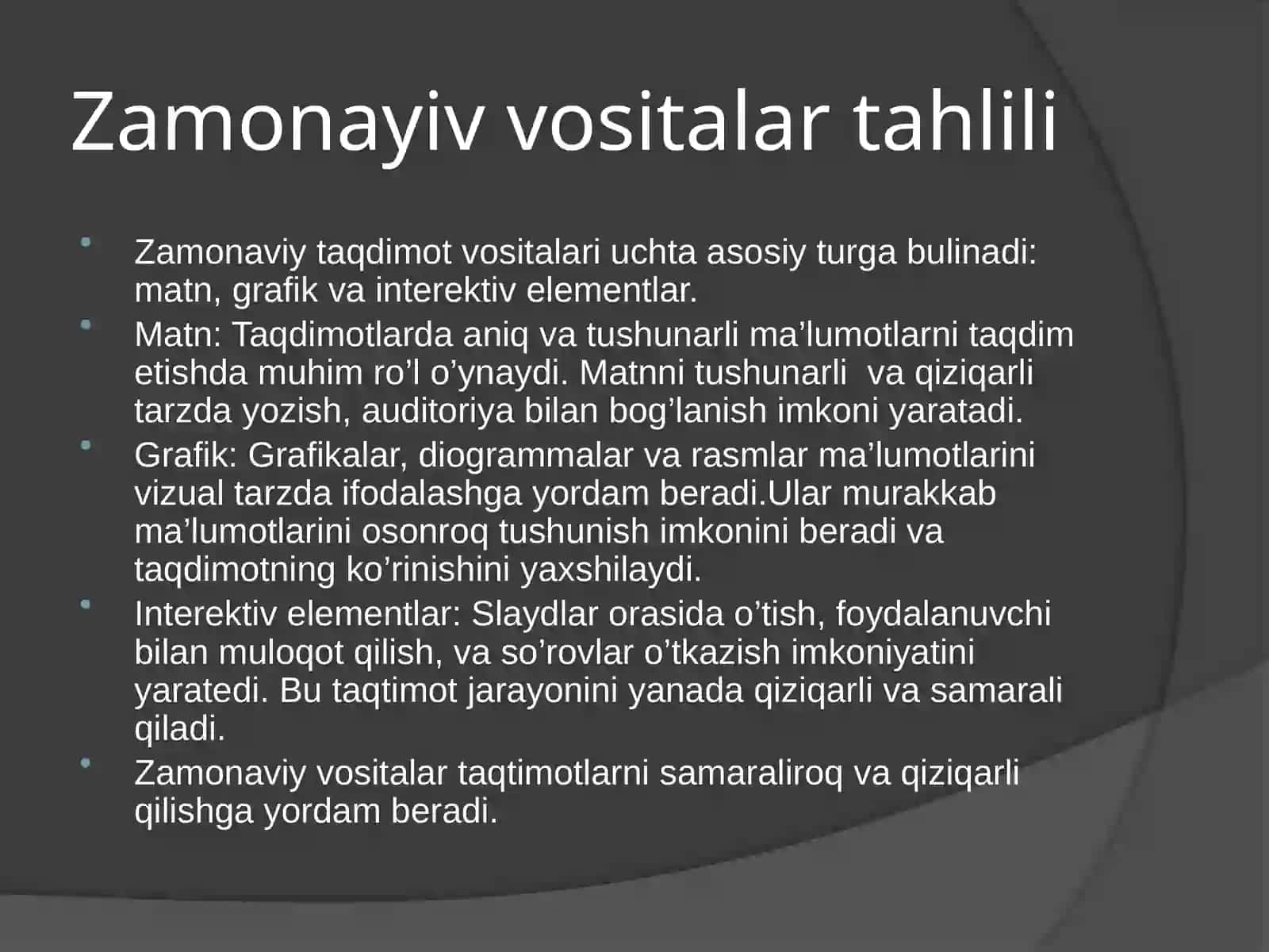 Zamonaviy instrumental vositalari 4