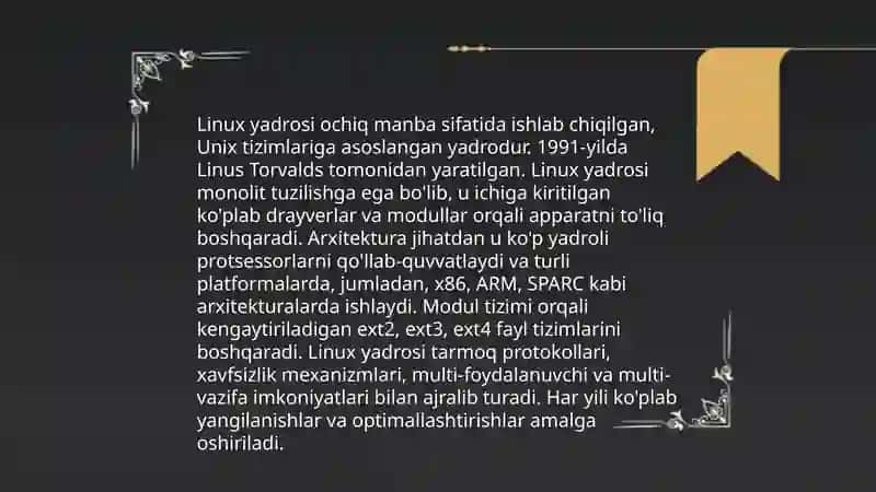 Linux operatsion tizimlarining rivojlanishi va ish prinsipi 4