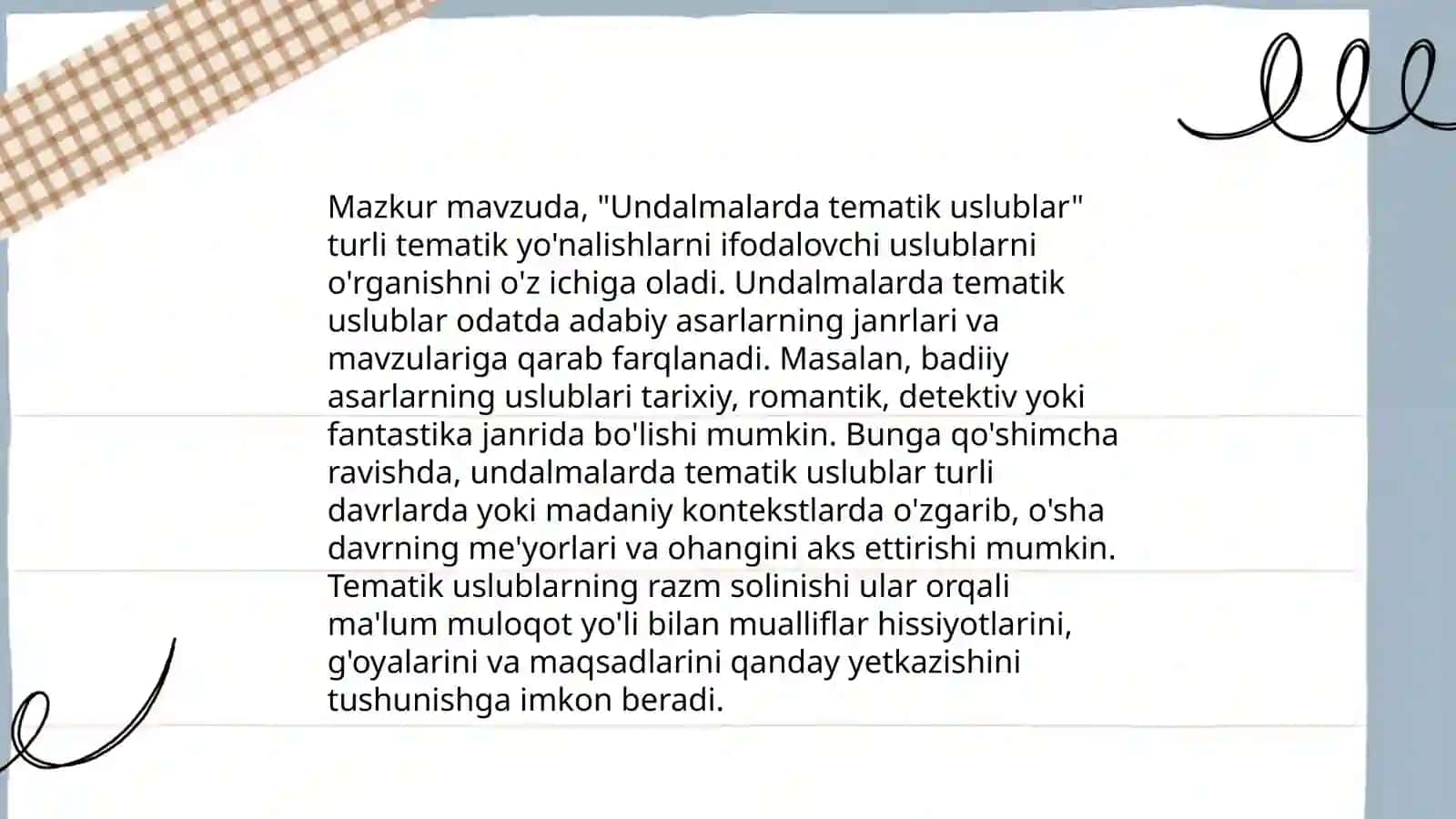 Undalmalarning uslubiyat xususiyatlari 4