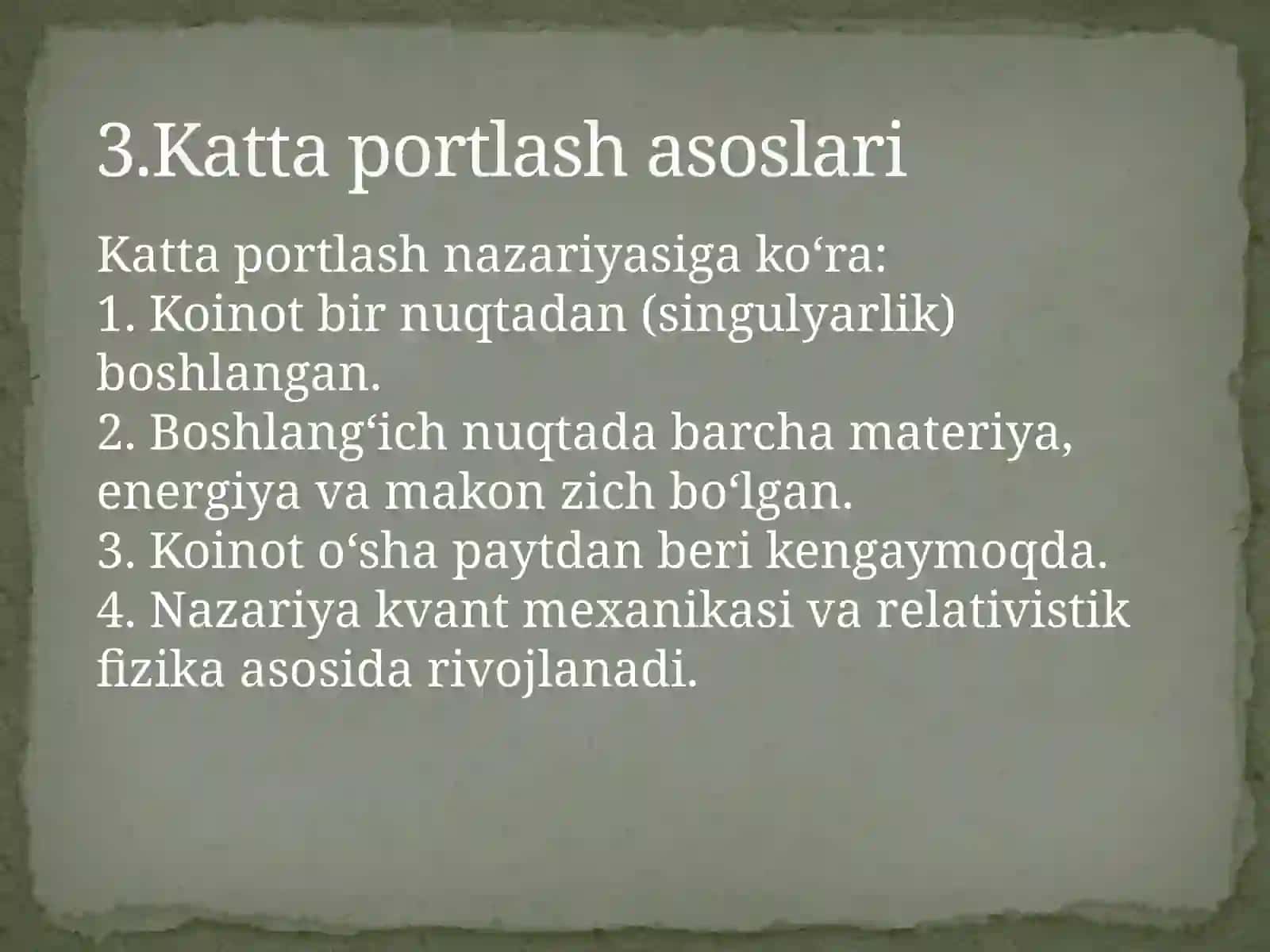 Kattaportlash nazariyasi haqida ma’lumotlar 4