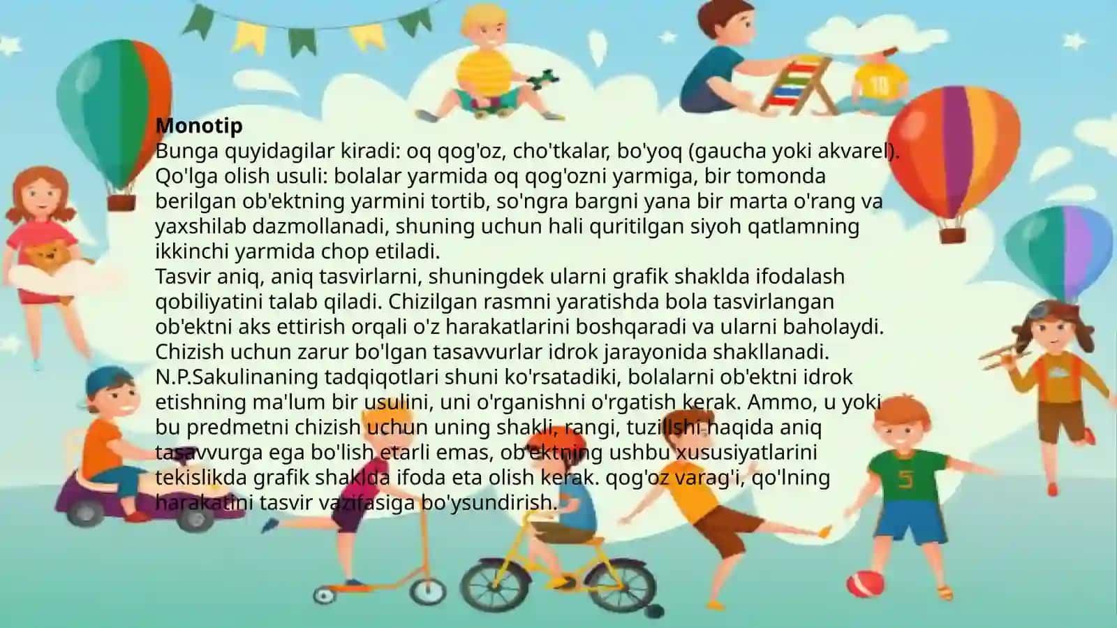 Tasviriy faoliyat mashg'ulotlarida noananaviy usullardan rasm chizishga o'rgatish 4