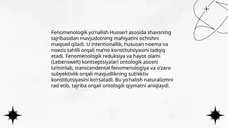 Noklassik ontologiyaning yo’nalishlari va mohiyati 4