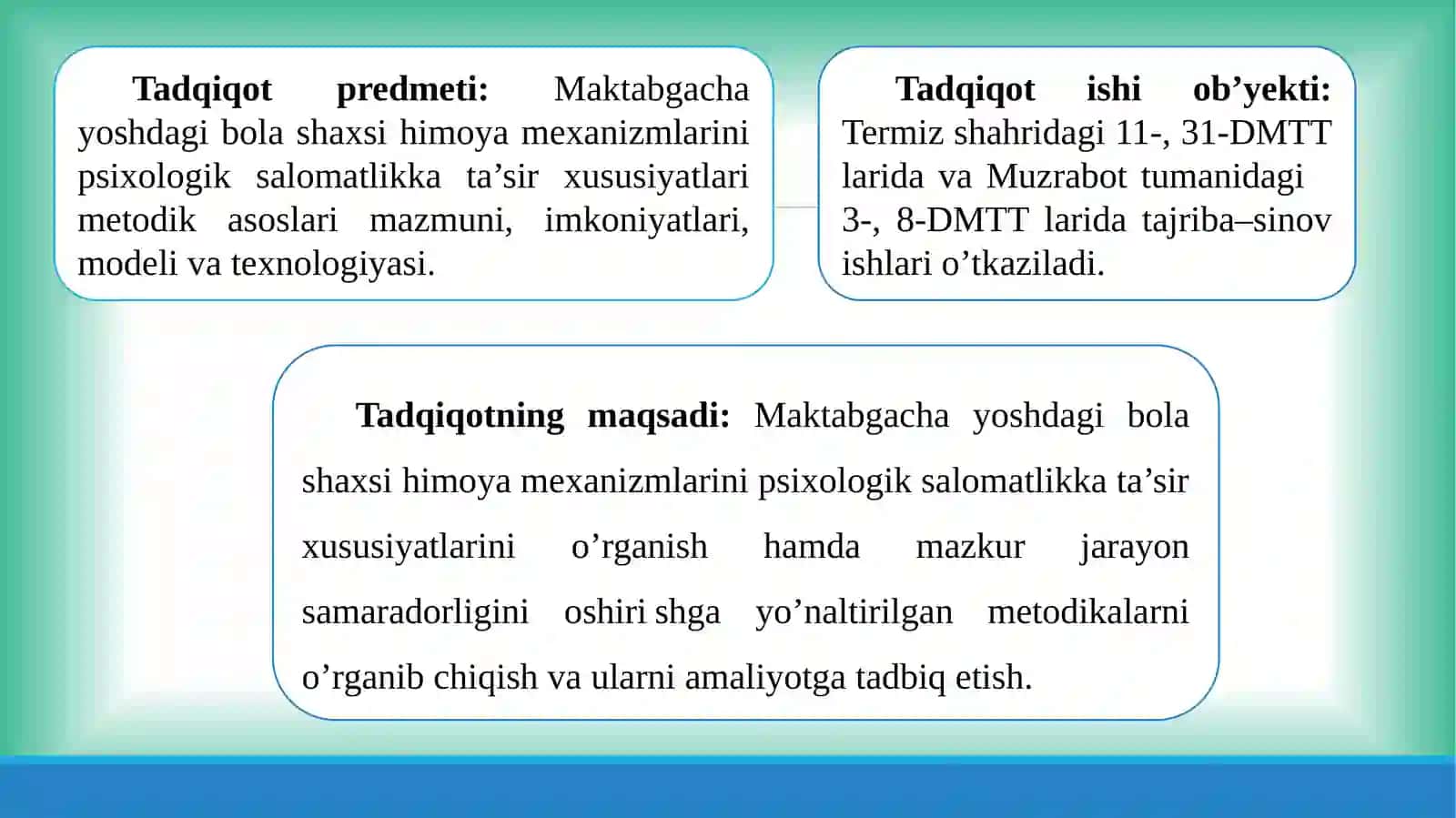 MAKTABGACHA YOSHDAGI BOLA SHAXSI HIMOYA MEXANIZMLARINI PSIXOLOGIK SALOMATLIKKA TA’SIR XUSUSIYATLARI 4