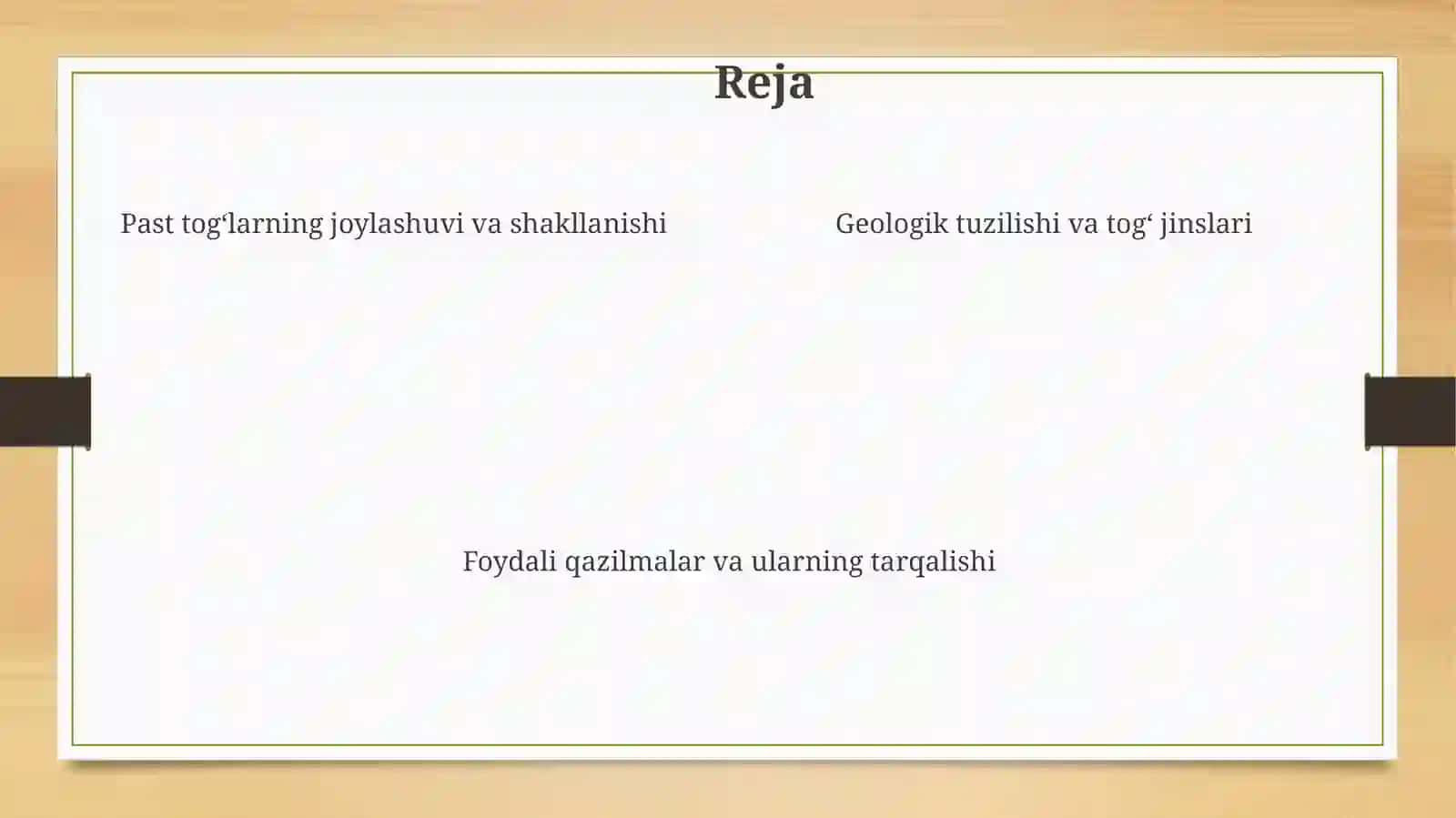 Qozog‘iston past tog‘larining geologik tuzilishi va foydali qazilmalari 4