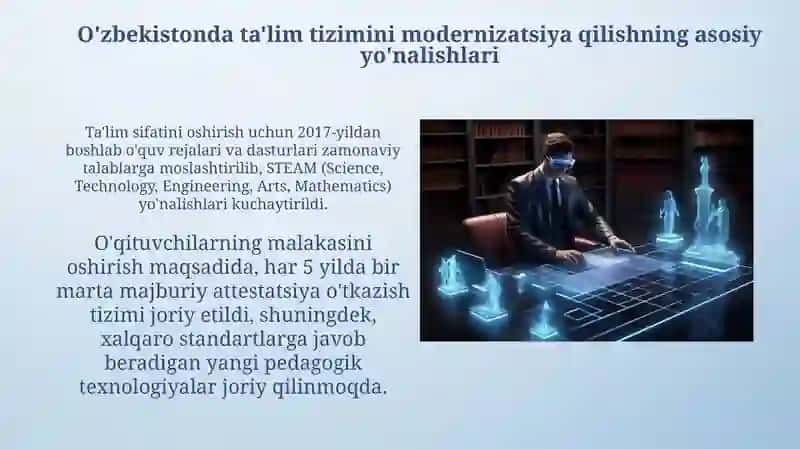 O‘ZBEKISTONDA TA'LIM TIZIMINI MODERNIZASIYALASH JARAYONLARI VA UNING HUQUQIY-ME'YORIY ASOSLARI 4