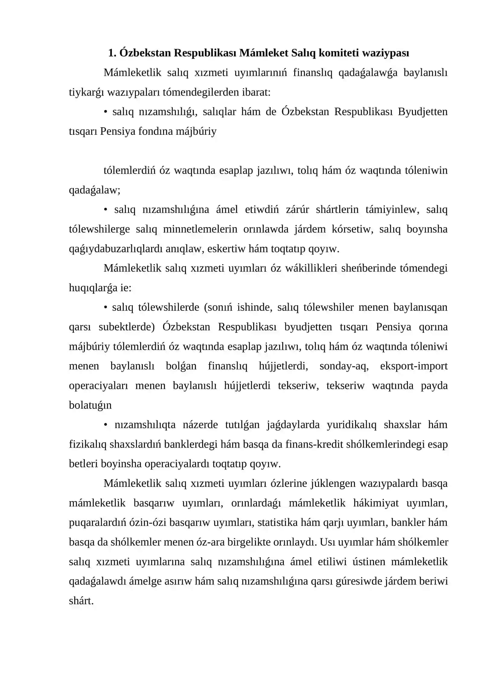 Mámleketlik hám mámleketlik emes finanslıq mákemeleri 4