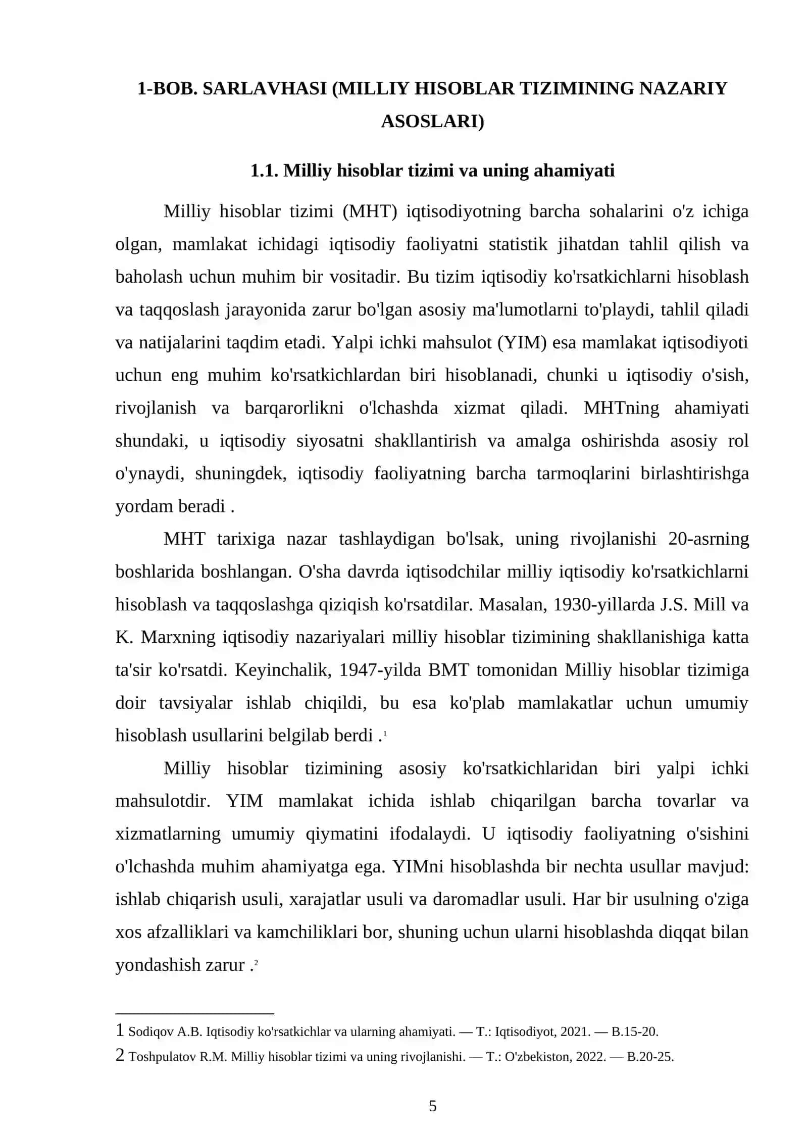 MILLIY HISOBLAR TIZIMINING NAZARIY ASOSLARI 4