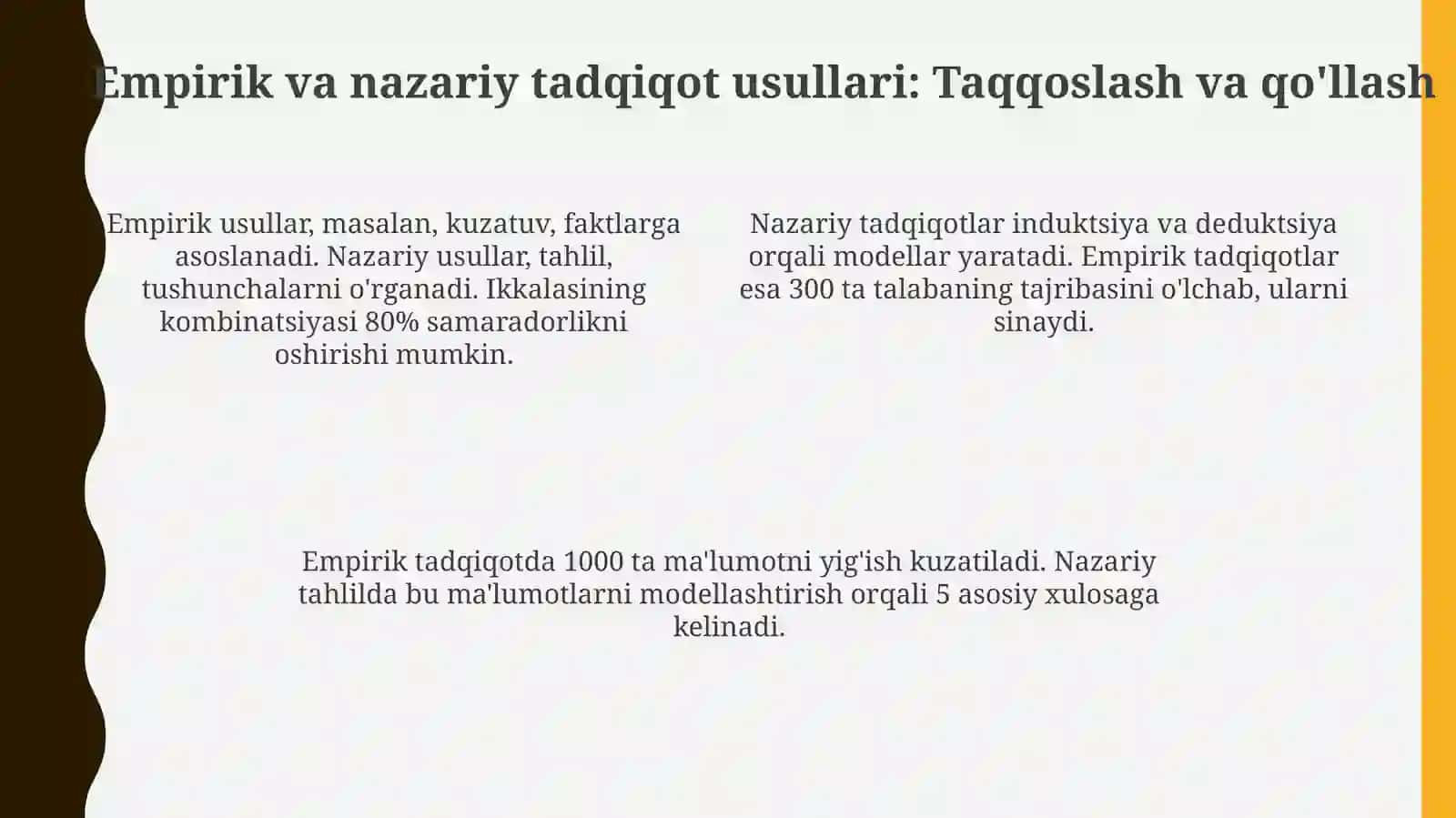Tarbiya fanini oʻqitishda ilmiy tadqiqot usullaridan foydalanish 4