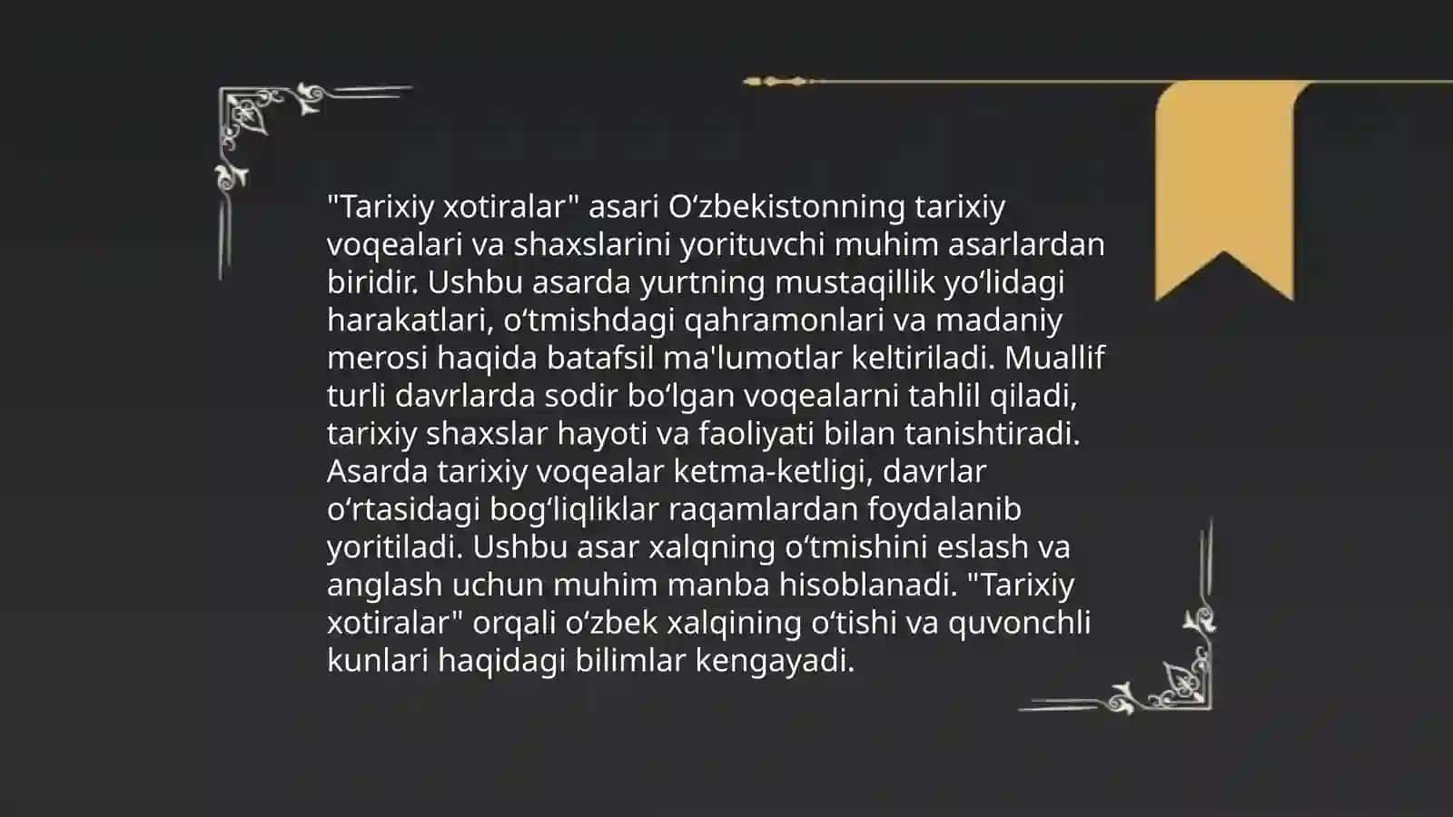 Tarixiy xotiralar 4
