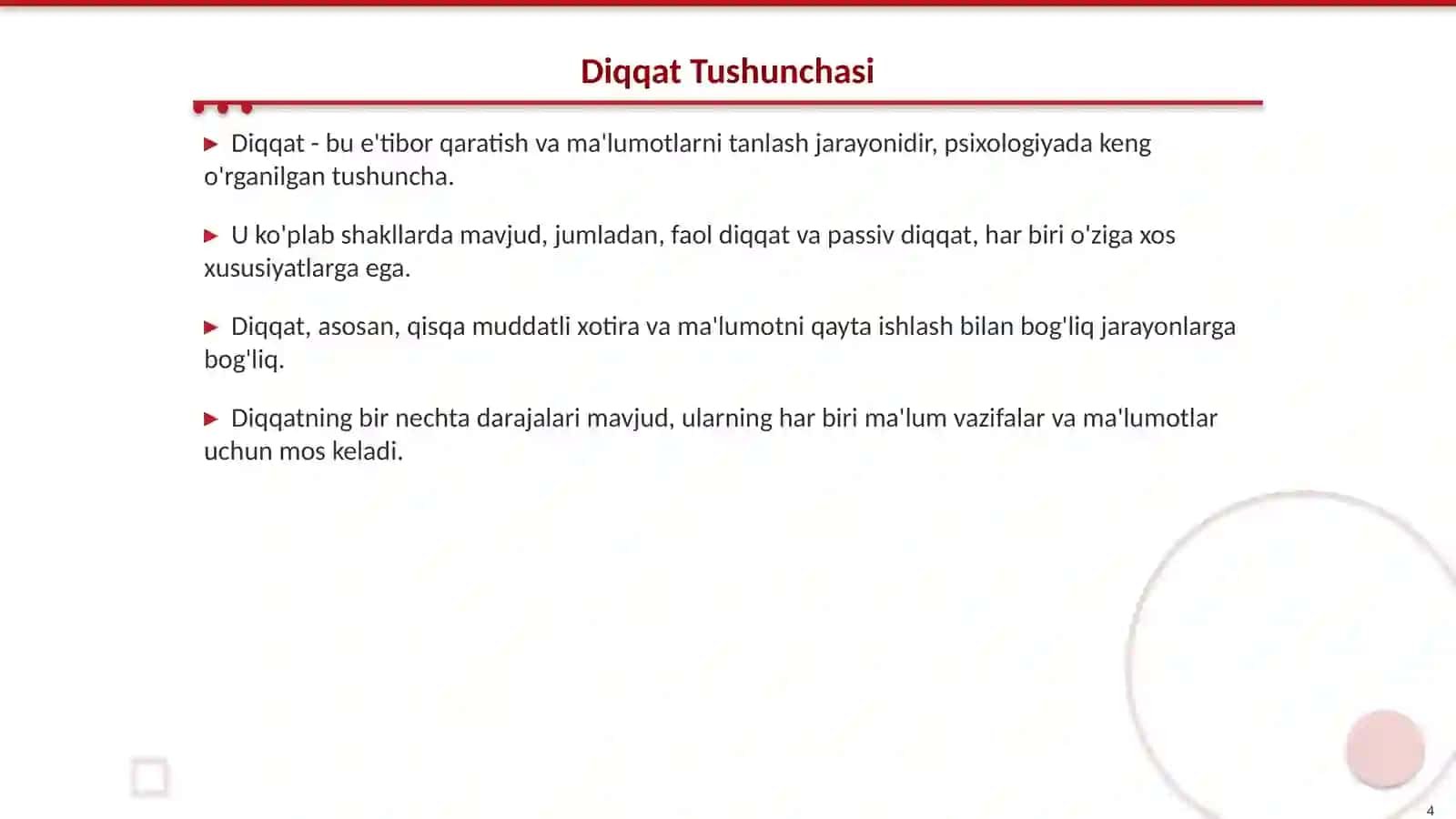 Tushuncha va Nerv Fiziologik Asoslari 4