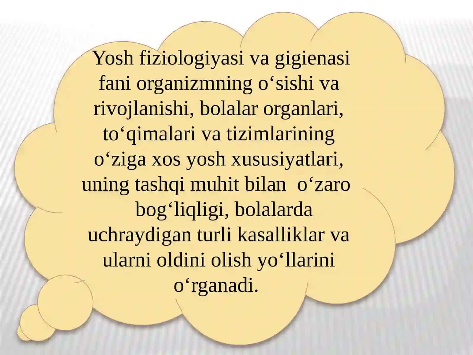 YOSH FIZIOLOGIYASI VA GIGIENA 4